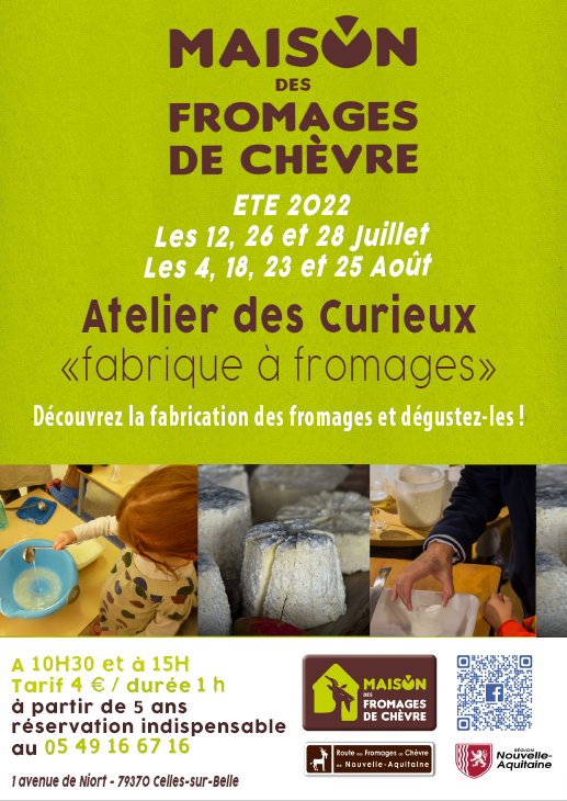 Animation fabrication de fromages à la Maison des Fromages de Chèvre !